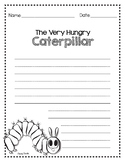 Very Hungry Caterpillar writing template page 2
